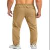G Gradual Men's Sweatpants with Zipper Pockets Tapered Joggers for Men Athletic Pants for Workout, Jogging, Running (Dark Khaki, Large) view 4