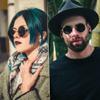 Joopin Hippie Round Sunglasses Polarized UV Protection Circular Shades for Men Women Circle Sun Glasses Costume (Mirrored Blue + Black) view 2