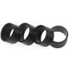 FDXGYH 4 PcsTennis Racquet Grips Tennis Racket Grip Band Rubber Ring with Non-Slip Badminton Tennis Absorbent Overgrip in Place, Black view 1