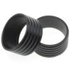 FDXGYH 4 PcsTennis Racquet Grips Tennis Racket Grip Band Rubber Ring with Non-Slip Badminton Tennis Absorbent Overgrip in Place, Black view 2