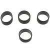 FDXGYH 4 PcsTennis Racquet Grips Tennis Racket Grip Band Rubber Ring with Non-Slip Badminton Tennis Absorbent Overgrip in Place, Black view 4