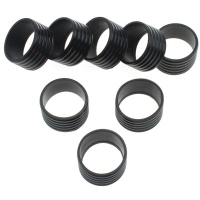 FDXGYH 8 Pcs Tennis Racquet Grips Tennis Racket Grip Band Rubber Ring with Non-Slip Badminton Tennis Absorbent Overgrip in Place, Black