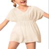 Fommykin Girls Swimwear Cover Ups Kids Beach Bathing Suit Coverups Cute Sweet Bikini Swimsuit Tunic Dress view 1
