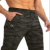 G Gradual Men's Sweatpants with Zipper Pockets Tapered Joggers for Men Athletic Pants for Workout, Jogging, Running (Green Camo, Small) view 4