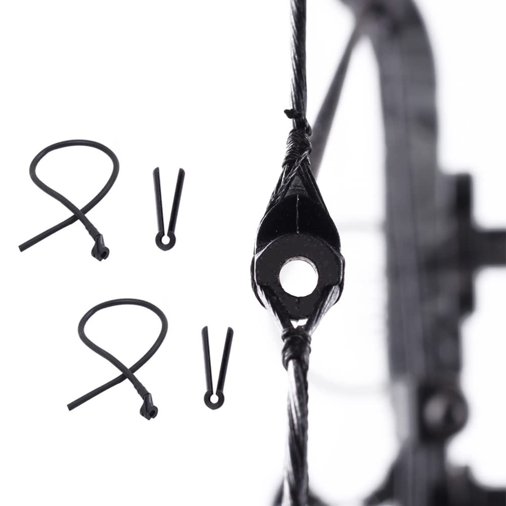 SOPOGER Archery Peep Sight 3/16 Tube for Compound Bow With Buckle - Hunting Shooting Target Accessories (2 Pcs)