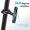 ROCKBROS Bike Bottle Cage Adapter Bicycle Seatpost Handlebar Water Bottle Mount Holder Adjustable Aluminum Bottle Cage for MTB Road Bike Beach Cruiser Black view 3