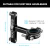 ROCKBROS Bike Bottle Cage Adapter Bicycle Seatpost Handlebar Water Bottle Mount Holder Adjustable Aluminum Bottle Cage for MTB Road Bike Beach Cruiser Black view 4