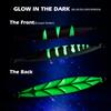 Goture Glow Slow Pitch Jigs with Portable Jig Bag, Double Assist Hook Fishing Jig Lead Saltwater Jigging Lures for Tuna, Dogtooth Tuna, Yellowtail, Kingfish, Bluefin-3Weights(100g/150g/250g) &3Colors view 3