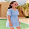 Fommykin Girls Swimwear Cover Ups Kids Beach Bathing Suit Coverups Cute Sweet Bikini Swimsuit Tunic Dress view 3