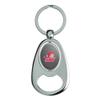 GRAPHICS & MORE Sacred Heart University Secondary Logo Keychain Chrome Metal Spinning Oval Bottle Opener view 1