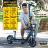Heavy-Duty U Lock for Bicycles, Electric Scooters, and Motorcycles - Swiss-Engineere Lock with Thick Hardened Steel and Silicone Outer Coating, Includes 4 Keys & 2 Mounting Brackets. view 2
