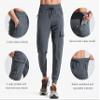 Libin Men's Lightweight Joggers Quick Dry Cargo Hiking Pants Track Running Workout Athletic Travel Golf Casual Outdoor, Grey XXL view 3