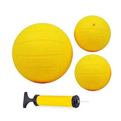 Feishibang roundnet Game Balls Replacement Including 6" Training Ball and 3.6" Competition Balls with Pump
