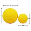 Feishibang roundnet Game Balls Replacement Including 6" Training Ball and 3.6" Competition Balls with Pump view 4