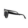 mincl Fashion Womens Rhinestone Sunglasses Retro Black Cat Eye Sunglasses Crystal Sparkle For Women with UV protection (2pcs-pink&silver black) view 4