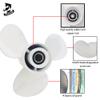 Boatman Aluminum Outboard Motor Boat Propeller 10 3/8x13 fit Yamaha Engines 20-60 Hp,13 Spline Tooth,RH,OEM NO.6H5-45945-00-EL view 3