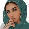 ANKOMINA Women Soft Chiffon Rhinestone Long Scarf Shawl Fashion Muslim Hijab Head Wrap Scarves view 1