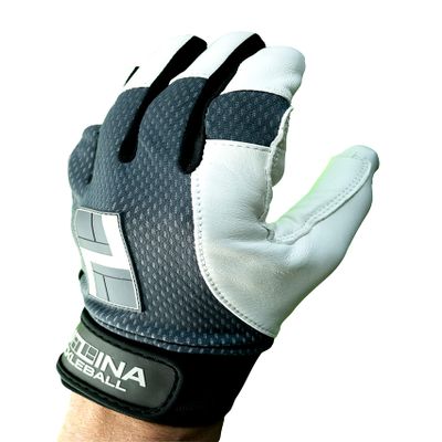 CUZINA HexPro Pickleball Racquetball Glove (Steel Gray/White, XS, Left)