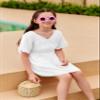 Fommykin Girls, Little Kid Swimwear Cover Ups Kids Beach Bathing Suit Coverups Cute Sweet Bikini Swimsuit Tunic Dress view 2
