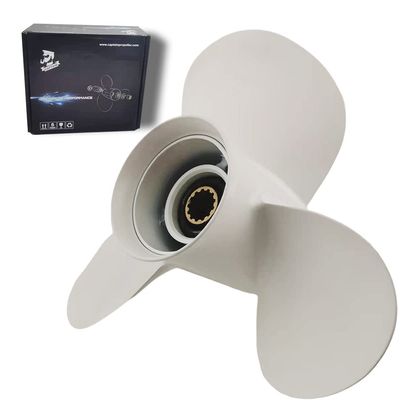 Boatman Aluminum Outboard Motor Boat Propeller 10 3/8x14 fit Yamaha Engines 20-60 Hp,13 Spline Tooth,RH