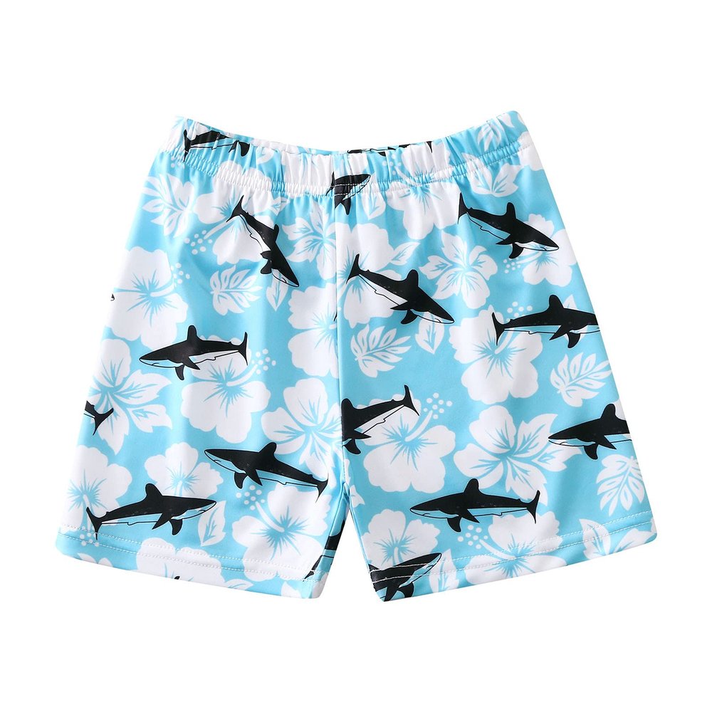 POLG Toddler Kid Baby Boys Swim Trunks Quick Dry Beach Shorts Shark Swim Shorts Toddler Boy Swimsuit Bathing Trunks (Light Blue, 12-18 Months)