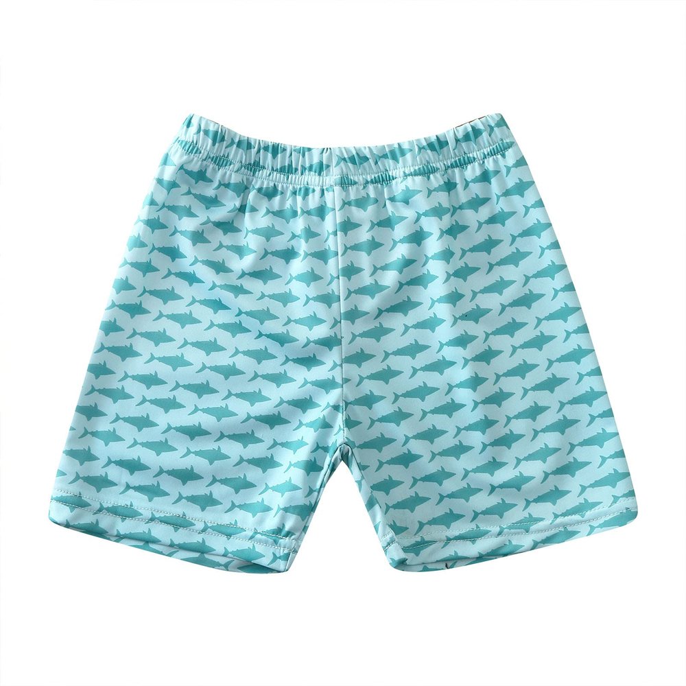 POLG Toddler Kid Baby Boys Swim Trunks Quick Dry Beach Shorts Shark Swim Shorts Toddler Boy Swimsuit Bathing Trunks (Green, 12-18 Months)