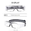 SooGree Racquetball Goggles - Sports Glasses Basketball Football Protective Eyewear Anti Fog Shock Absorption with Adjustable Strap (G8015 Transparent frame grey pads) view 3