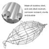 Alomejor Fishing Bait Cage Stainless Steel Lure Cage Carp Fishing Trap Basket Feeder Holder for Shrimp Crab Fish Baits(S) view 3