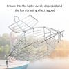 Alomejor Fishing Bait Cage Stainless Steel Lure Cage Carp Fishing Trap Basket Feeder Holder for Shrimp Crab Fish Baits(S) view 4
