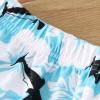 POLG Toddler Kid Baby Boys Swim Trunks Quick Dry Beach Shorts Shark Swim Shorts Toddler Boy Swimsuit Bathing Trunks (Light Blue, 18-24 Months) view 2