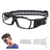 SooGree Racquetball Goggles - Sports Glasses Basketball Football Protective Eyewear Anti Fog Shock Absorption with Adjustable Strap (G8015 Black frame black pad) view 1