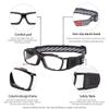 SooGree Racquetball Goggles - Sports Glasses Basketball Football Protective Eyewear Anti Fog Shock Absorption with Adjustable Strap (G8015 Black frame black pad) view 4