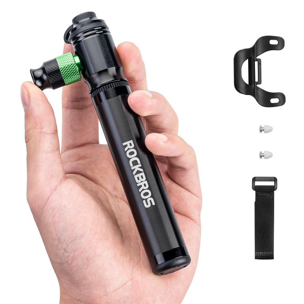 ROCKBROS Mini Bike Pump Hand Pump & CO2 Inflator 2-in-1
