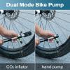 ROCKBROS Mini Bike Pump Hand Pump & CO2 Inflator 2-in-1 view 2