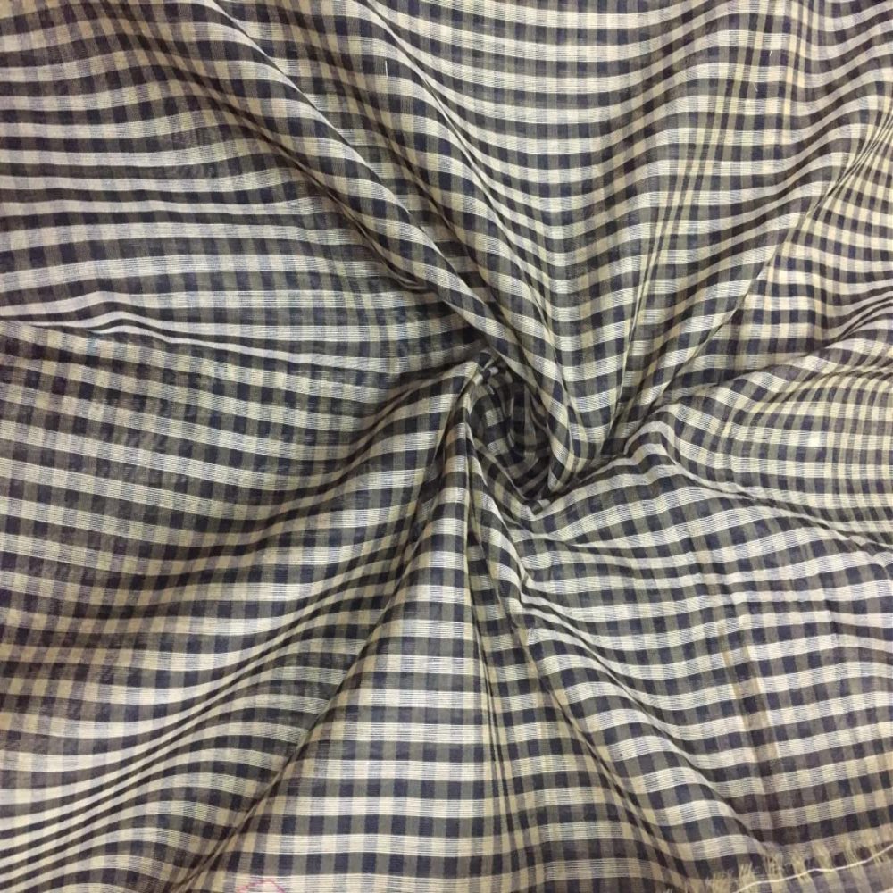 100% Cotton Black and Gold Plaids 44"