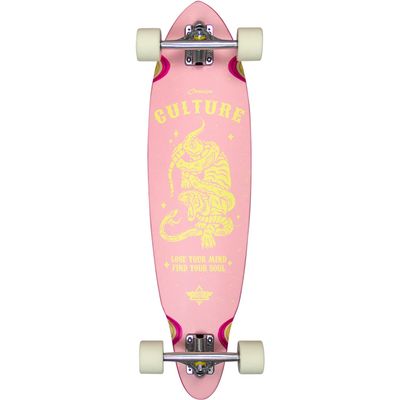 Dusters California Skateboards Culture Pink/Yellow Longboard Complete Skateboard - 8.5" x 33"