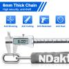 NDakter Bike Lock, 5 Digit Combination Heavy Duty Anti Theft Bicycle Chain Lock, 2.62/3.2/4.27/5/6Ft Long, High Security Resettable, Suitable for Bike, Scooter, Door, Gate, Fence-4/6mm Thick view 4