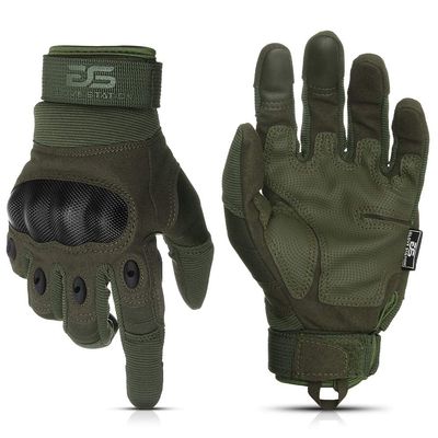 Glove Station Tactical Gloves for Men  Touchscreen Utility Gear with Hard Knuckle Protection Used in Motorcycle, Airsoft, Combat, Police, Shooting & Outdoor Work Green - Hard Knuckle XX-Large