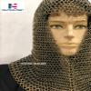 Nautical-Mart Chainmail Coif Medieval Knight Renaissance Armor Chain Mail Hood Viking LARP (Brass Finish) view 4