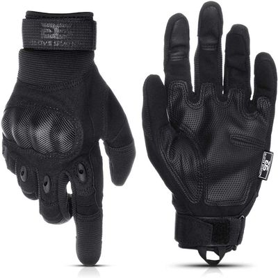 Glove Station Tactical Gloves for Men  Touchscreen Utility Gear with Hard Knuckle Protection Used in Motorcycle, Airsoft, Combat, Police, Shooting & Outdoor Work Black - Hard Knuckle XX-Large