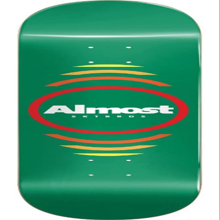 Almost Skateboards Reflex Green Skateboard Deck Hybrid - 7.37" x 29.8"