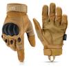 Glove Station Tactical Gloves for Men  Touchscreen Utility Gear with Hard Knuckle Protection Used in Motorcycle, Airsoft, Combat, Police, Shooting & Outdoor Work Tan - Hard Knuckle Large view 1