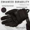 Glove Station Tactical Gloves for Men  Touchscreen Utility Gear with Hard Knuckle Protection Used in Motorcycle, Airsoft, Combat, Police, Shooting & Outdoor Work Black - Hard Knuckle Large view 2