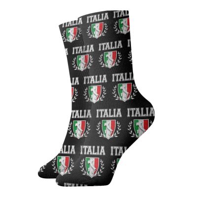 Italia Italy Italian Flag Performance Running Sock Comfort Sox Light Bobbysocks Casual Socks for Mens and Womens