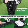 Golf Lightweight Carry Bag Foldable Sunday Bag Small Travel Bag for Driving Range,Practice Thick and Tough Clubs Case Multi Colors (Black & Stripes) view 4