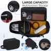 Gym Duffle Bag for Women Men 40L Waterproof Sports Travel Duffel Bags with Shoe Compartment,Wet Pocket Large Weekender Overnight with Toiletry Bag,Black view 3