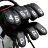 BIG TEETH Golf Hybrid Iron Head Cover 9Pcs Hybrid Head Covers Set Long Hybrid Iron Covers, Golf Club Covers W/Big NO. for Cleveland Launcher, Cobra T Rail Hybrid Irons (1set of 9pcs(4-9,P,A,S)) view 1