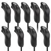 BIG TEETH Golf Hybrid Iron Head Cover 9Pcs Hybrid Head Covers Set Long Hybrid Iron Covers, Golf Club Covers W/Big NO. for Cleveland Launcher, Cobra T Rail Hybrid Irons (1set of 9pcs(4-9,P,A,S)) view 2