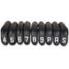 BIG TEETH Golf Hybrid Iron Head Cover 9Pcs Hybrid Head Covers Set Long Hybrid Iron Covers, Golf Club Covers W/Big NO. for Cleveland Launcher, Cobra T Rail Hybrid Irons (1set of 9pcs(4-9,P,A,S)) view 3