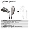BIG TEETH Golf Hybrid Iron Head Cover 9Pcs Hybrid Head Covers Set Long Hybrid Iron Covers, Golf Club Covers W/Big NO. for Cleveland Launcher, Cobra T Rail Hybrid Irons (1set of 9pcs(4-9,P,A,S)) view 4